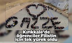 Kırıkkale’de öğrenciler Filistin için tek yürek oldu