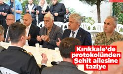 Kırıkkale’de protokolünden Şehit ailesine taziye