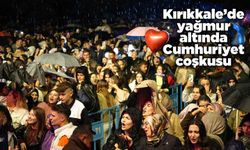 Kırıkkale’de yağmur altında Cumhuriyet coşkusu