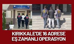 Kırıkkale'de 16 adrese eş zamanlı operasyon: 3 firari hükümlü yakalandı