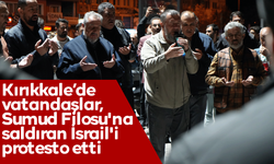 Vatandaşlar, Sumud Filosu'na saldıran İsrail'i protesto etti
