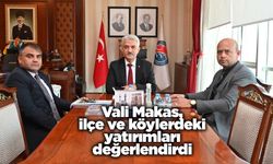 Vali Makas, ilçe ve köylerdeki yatırımları değerlendirdi