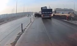 Araç sollamak isterken tırın önünde kaldı: 6 yaralı