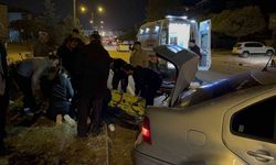 Kontrolden çıkan otomobil refüje çarptı: 1 yaralı