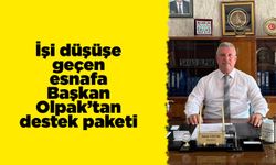 İşi düşüşe geçen esnafa Başkan Olpak’tan destek paketi