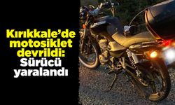 Kırıkkale’de motosiklet devrildi: Sürücü yaralandı