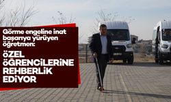 Görme engeline inat başarıya yürüyen öğretmen: Şimdi özel öğrencilerine rehberlik ediyor