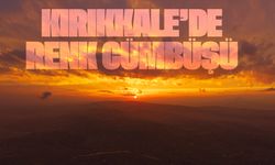 Kırıkkale'de gün batımı renk cümbüşü oluşturdu