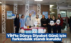 YİH’te Dünya Diyabet Günü için farkındalık standı kuruldu