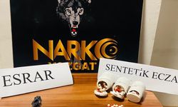165 adet sentetik ecza maddesi ele geçirildi