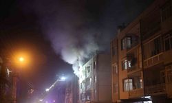 Apartman dairesinde korkutan yangın