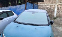 Araba camlarında buzlanma oluşmaya başladı