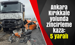 Ankara-Kırıkkale yolunda zincirleme kaza: 5 yaralı