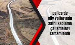 Delice’de Köy yollarında sathi kaplama çalışmaları tamamlandı