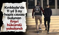Kırıkkale'de 11 yıl 3 ay hapis cezası bulunan firari hükümlü yakalandı