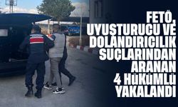 Kırıkkale'de FETÖ, uyuşturucu ve dolandırıcılık suçlarından aranan 4 hükümlü yakalandı