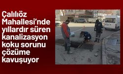 Çalılıöz Mahallesi’nde yıllardır süren kanalizasyon koku sorunu çözüme kavuşuyor