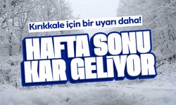 Kırıkkale’de Hafta Sonu Kar Bekleniyor