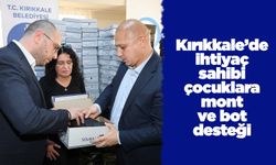 Kırıkkale’de ihtiyaç sahibi çocuklara mont ve bot desteği