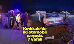 Kırıkkale’de İki otomobil çarpıştı. 7 yaralı