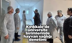 Kırıkkale’de üniversite birimlerinde hayvan sağlığı denetimi