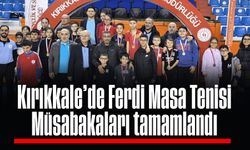 Kırıkkale’de Ferdi Masa Tenisi Müsabakaları tamamlandı
