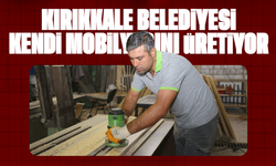 Kırıkkale Belediyesi Kent Mobilyalarını Kendi İmkânlarıyla Üretiyor