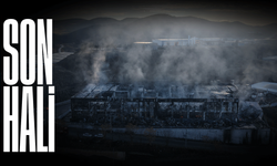 Alev alev yanan kimya fabrikasının son hali havadan görüntülendi