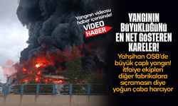 Yangının boyutlarını gözler önüne seren video!