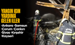 Çevre illerden Kırıkkale’ye giden itfaiye ekipleri, söndürme çalışmalarına destek verdi