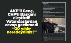 AKP’li Genç, CHP’li Başkanı eleştirdi! Vatandaşlardan cevap gecikmedi “20 yıldır neredeydiniz?”