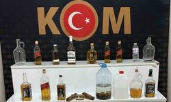 Kaçak alkol ele geçirdi