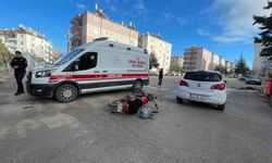 Karaman'da otomobil ile motosiklet çarpıştı