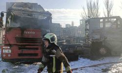 Yediemin otoparkındaki tır yangını kontrol altına alındı