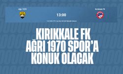 Kırıkkale FK, Ağrı 1970 Spor'a konuk olacak