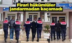Firari hükümlüler jandarmadan kaçamadı