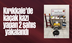 Kırıkkale'de kaçak kazı yapan 2 şahıs yakalandı