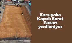 Karşıyaka Kapalı Semt Pazarı yenileniyor