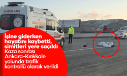 İşine giderken hayatını kaybetti, simitleri yere saçıldı