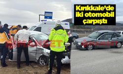 Kırıkkale’de iki otomobil çarpıştı