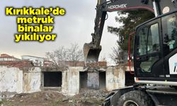 Kırıkkale’de metruk binalar yıkılıyor