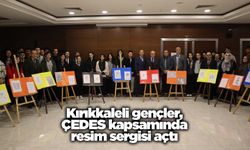 Kırıkkaleli gençler, ÇEDES kapsamında resim sergisi açtı