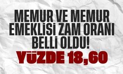 Memur ve memur emeklisine yüzde 18,60 zam