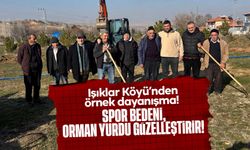 Işıklar Köyü’nden örnek dayanışma! Spor bedeni, orman yurdu güzelleştirir!