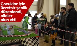 Çocuklar için ücretsiz şenlik düzenlendi, aileler akın etti