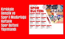Kırıkkale Gençlik ve Spor İl Müdürlüğü Haftalık Spor Bülteni Yayımlandı