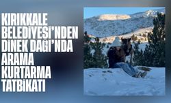 Kırıkkale Belediyesi’nden Dinek Dağı’nda Arama Kurtarma Tatbikatı