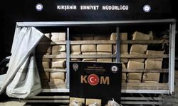 3,4 ton kaçak tütün ele geçirildi