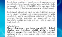 Meteorolojik uyarı: Don ve buzlanmaya dikkat
