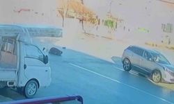 SUV aracın çarptığı yaya yola savrularak yaralandı